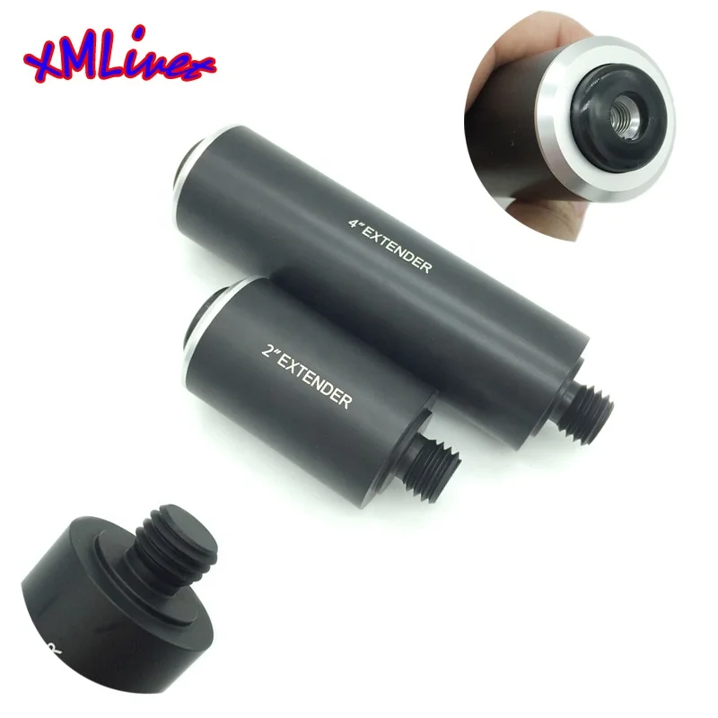 Xmlivet черный 2 дюйма/4 дюйма бильярдный кий Расширение легкий алюминиевый превышать для mezz высокое качество расширители