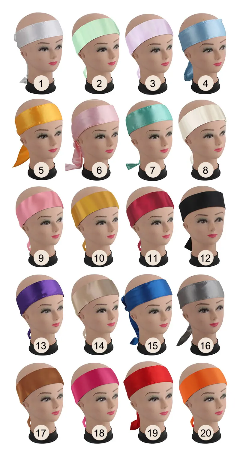 Индивидуальный фирменный логотип со стразами 6 см атласный край шарф головная повязка фронтальные повязки удлинители волос шелковая оберточная для