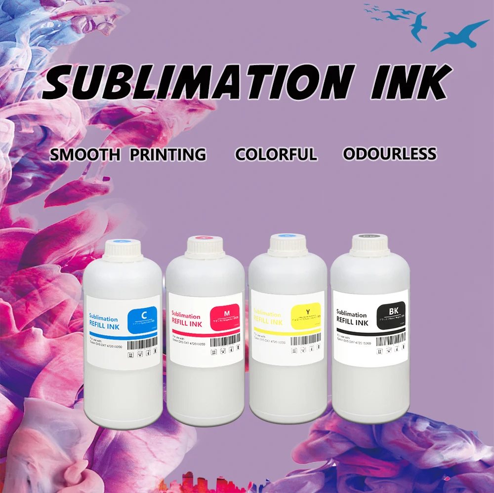 Xcellent 1000ml Eco-friendly Sublimation Ink for Epsoon Dx5 Dx6 Dx7 5113 4720 Printers Star Fire 1024 Ricoh G5 G6 Kyocera KJ4B