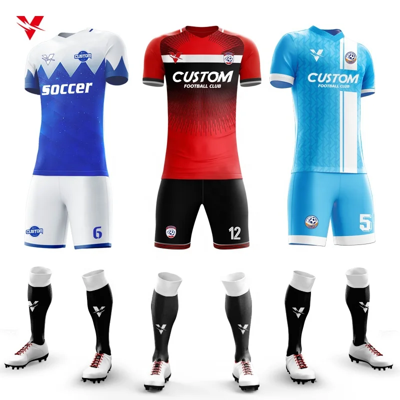 Football Jerseys Best Soccer Teams Uniforms Authentic Customized Wholesale  Free Sock Football Jerseys - AliExpress