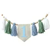 Bannière bleu vert et blanc