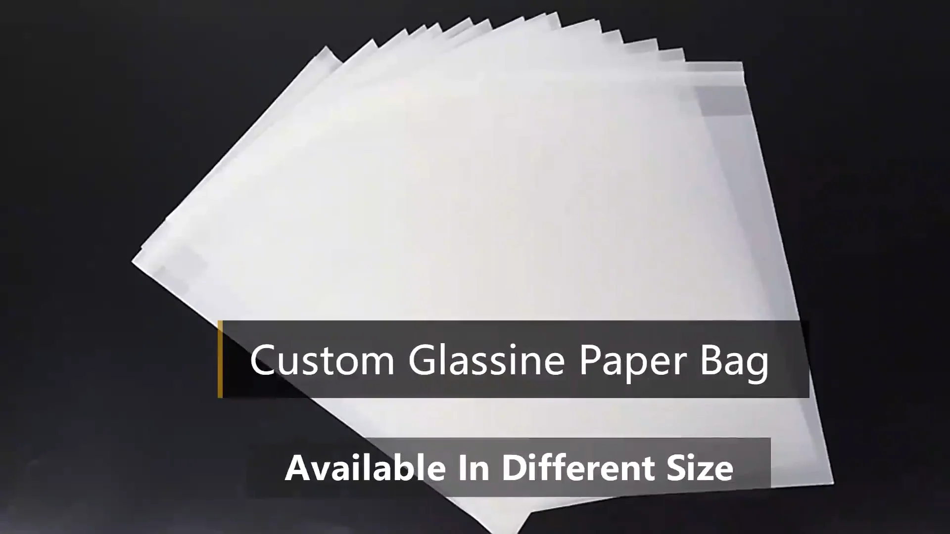 Compostable Glassine Paper Bag For Clothing Packaging Translucent