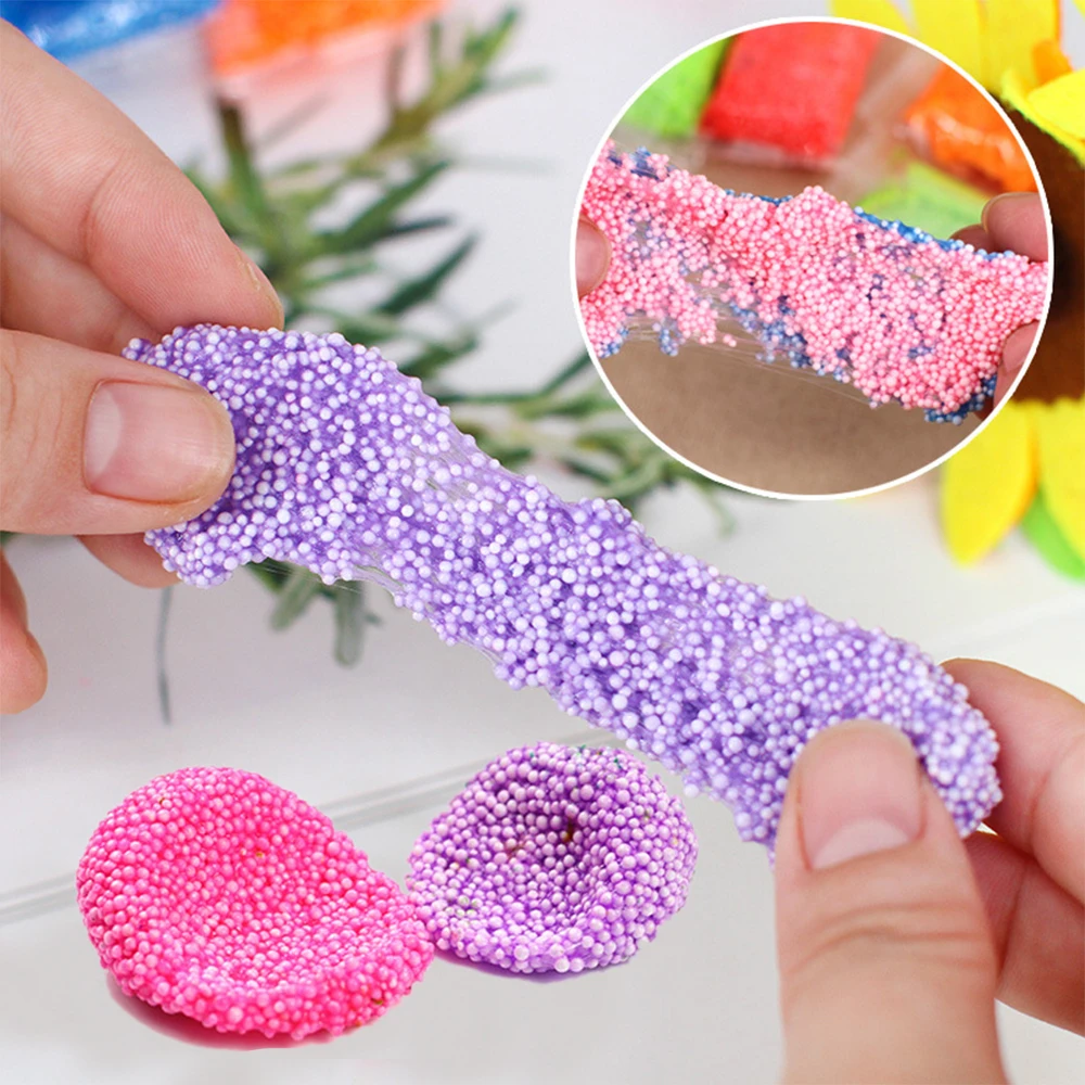Promotion Multi-Color Diy Snowflake Pearl Foam Clay Putty Magic Play Dough and Clay Kit