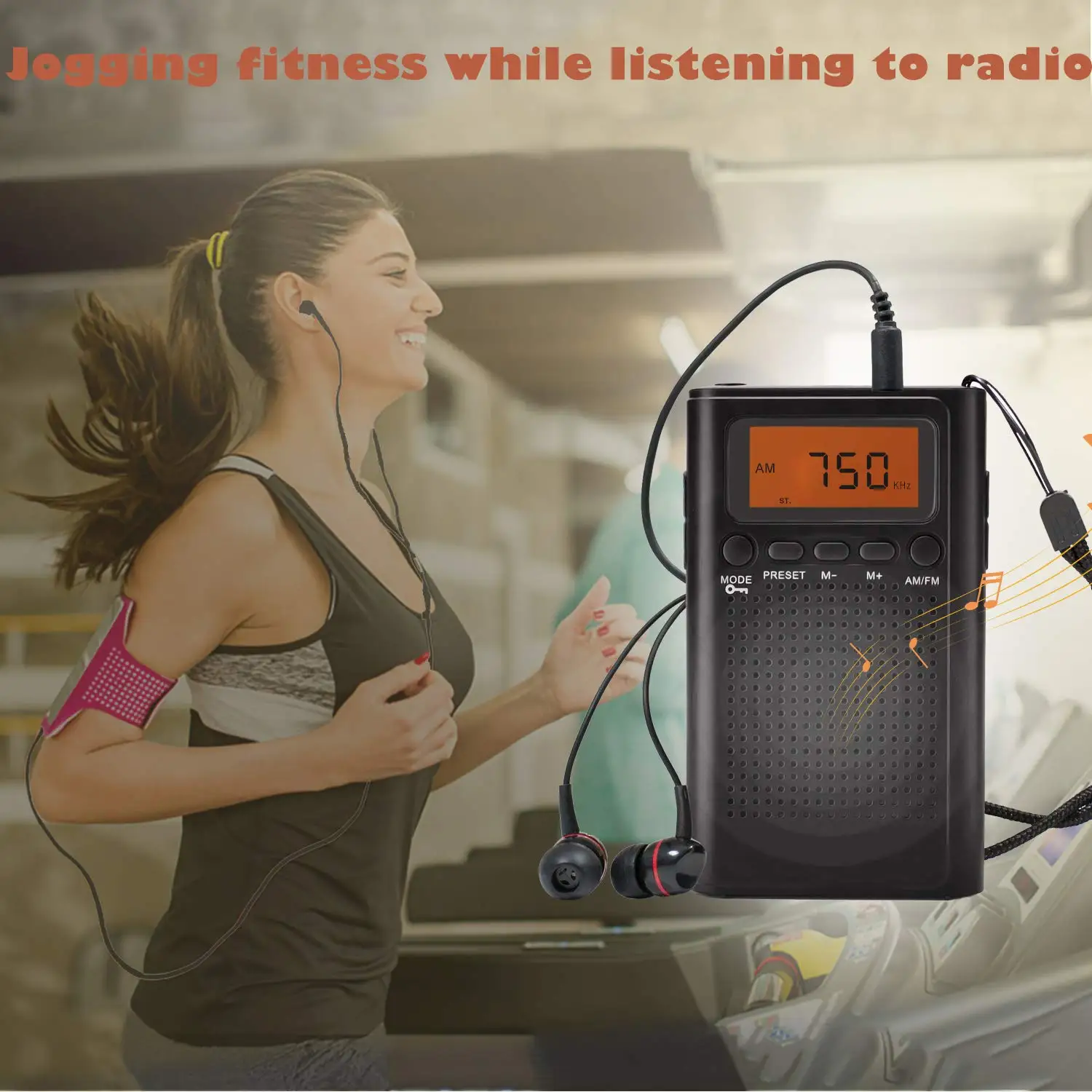 High Quality DC and Battery Power Supply Stereo AM FM Radio With LCD Display for Gift Cheap