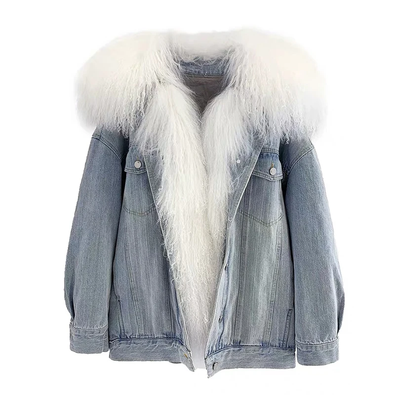 winter denim jacket womens