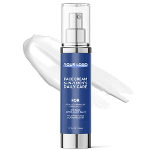 Organic Herbal Men's Face Cream Vitamin E Jojoba Oil Hyaluronic Acid Aloe Vera & SPF30 Protection Anti-Aging Anti-Wrinkle