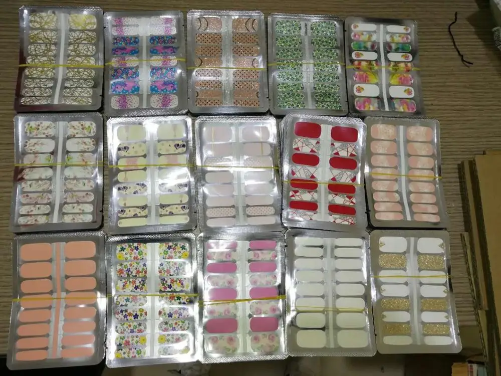 Wholesale Nontoxic Nail Sticker Nail Polish Wraps/nail Polish Strips /100 Real Nail Sticker