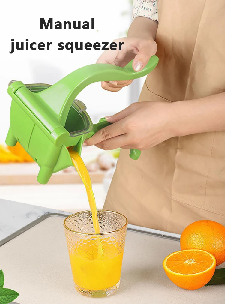 Plastic Manual Orange Juice Maker Manual Fruit Hand Squeeze Juicer And