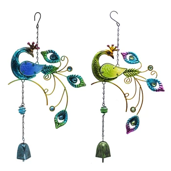 High quality peacock windchimes wedding gifts outdoor tone decoration creative wind chimes Drop Shipping
