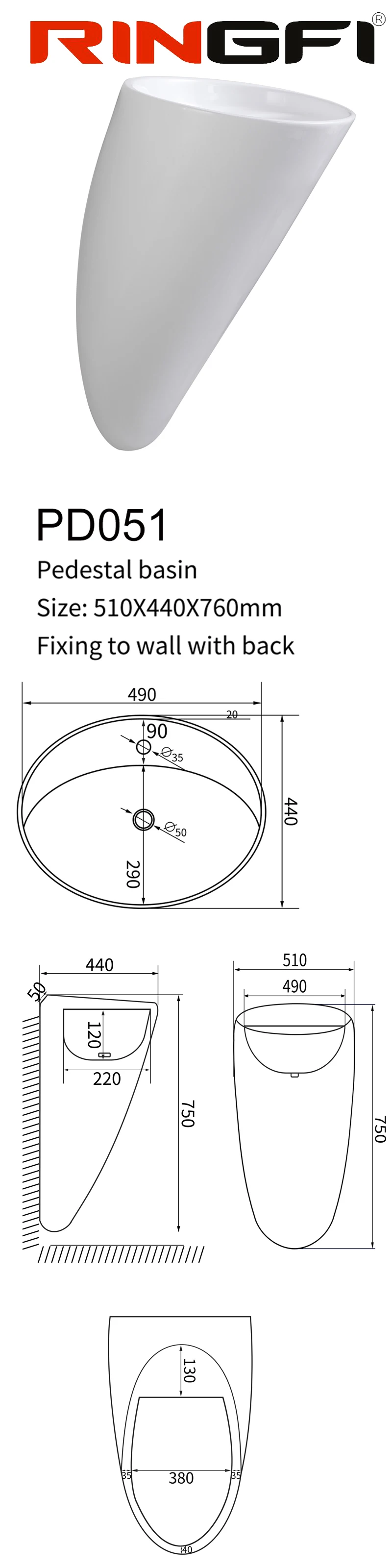 Over Height Pedestal One Piece Sink 1 Tap Hole Sanitary Floor Waste Basin Public Wash Basin Gloss Vessel Vase Lavabo Comode Buy Over Height Pedestal One Piece Sink 1 Tap Hole