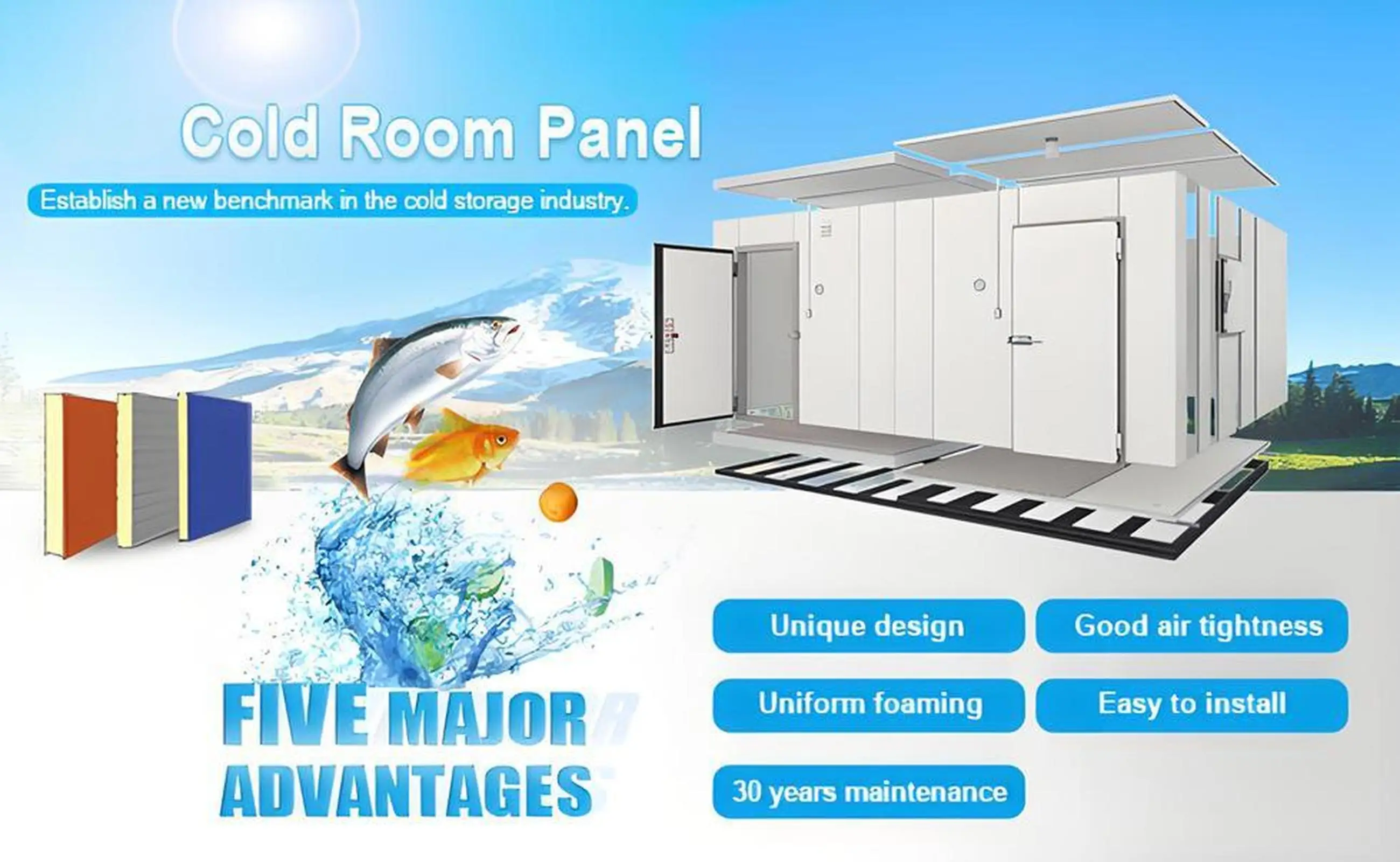 Metal Polyurethane Sandwich Panel, 75mm, 100mm, 120mm, 150mm - detail 26