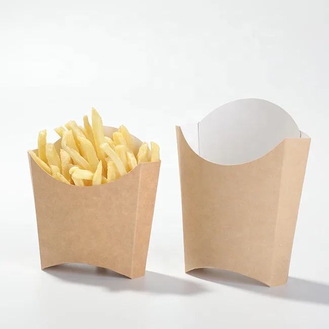 Source disposable french fries paper cup disposable french fry container  food packaging paper french fries box on m.