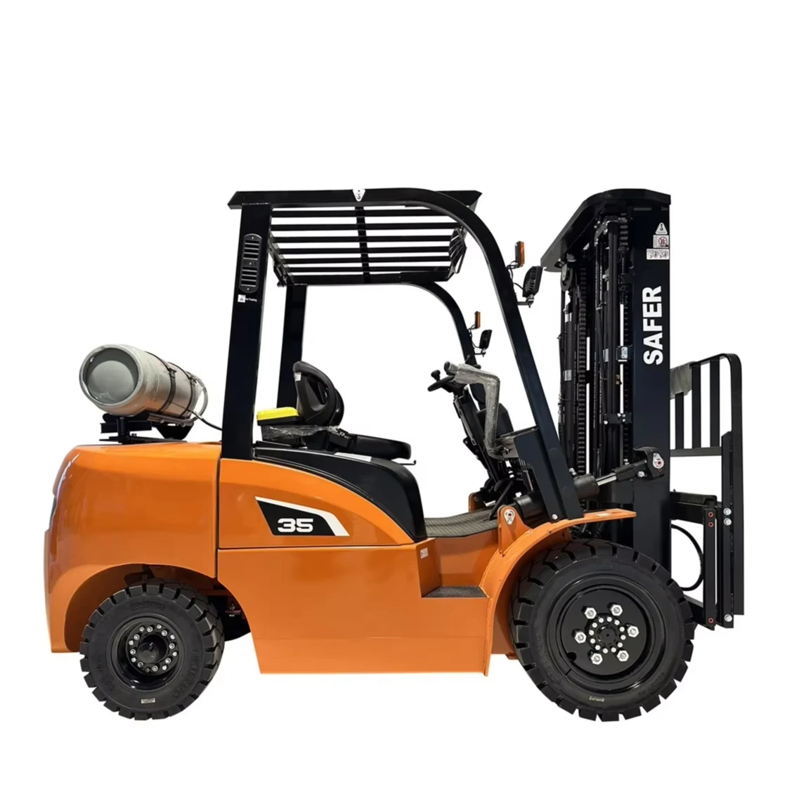 Zoomlion Factory Supply LPG Gas Forklift FL30 FL35 3ton 3.5ton Nissan K25 Engine