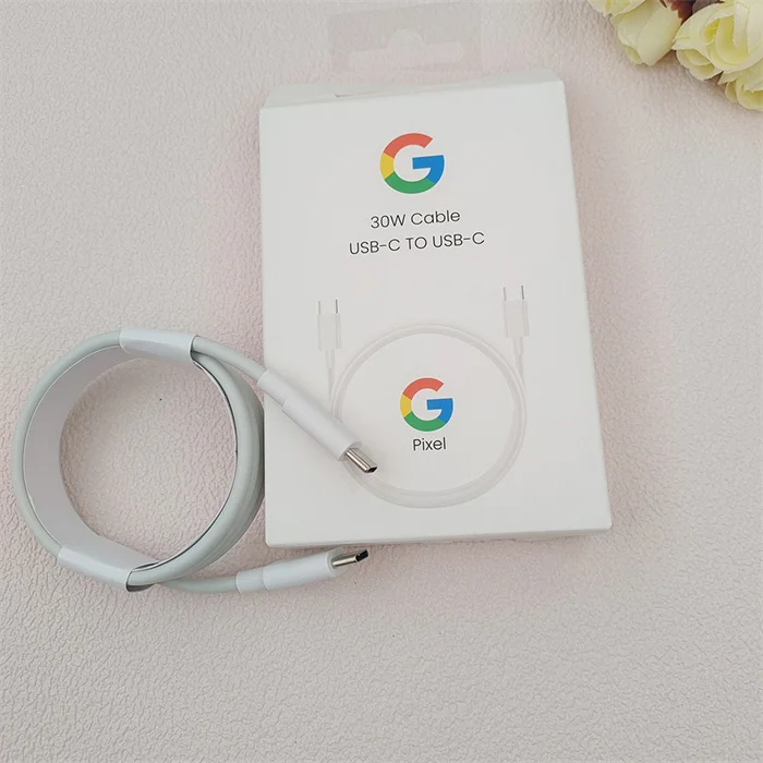 Original for Google Pixel 6 Pro Fast Charging Type c to c Cable Cord 6A PD 30W 1M for Pixel XL 2 3 4 5 6 7 a for Smart Phone
