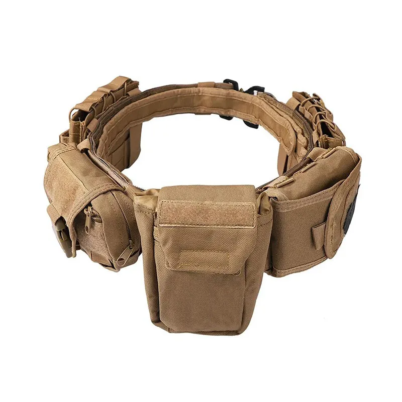 Practical High Density Material Tactical Belt Outdoor Multifunctional Detachable Adjustable Belt Set for Tactical