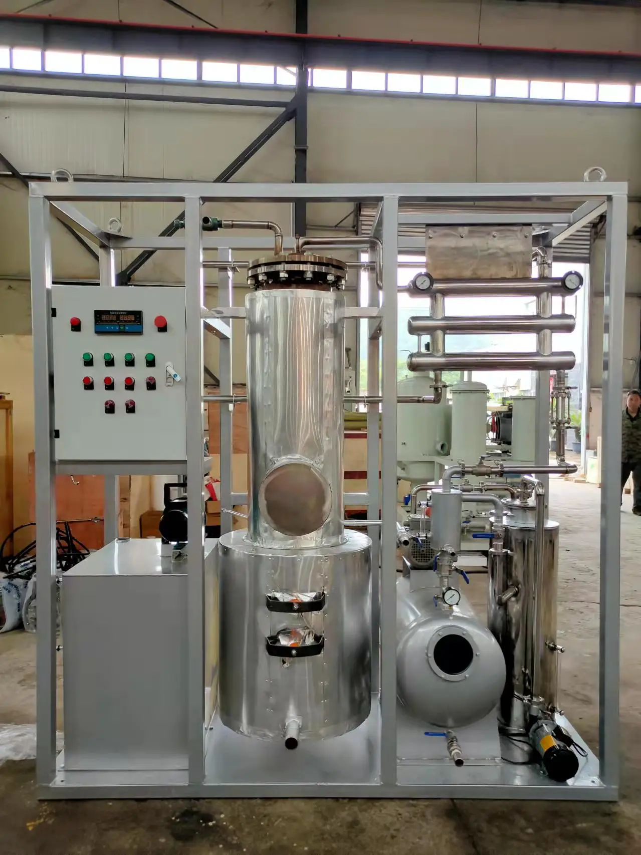Purification Distillation Plant Used Oil Refining to Diesel Oil Machine ...