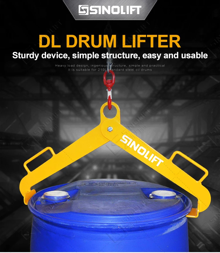 Sinolift Dl350 Dl360 Drum Lifter Oil Drum Dispenser Capacity 360kg