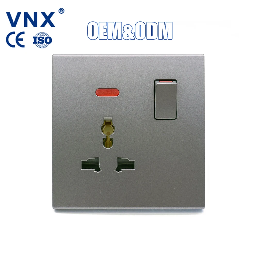 Wholesale New Design PC Ultra-thin Multi Wall Switch Socket Modern Luxury Wall Switch Switches and Socket
