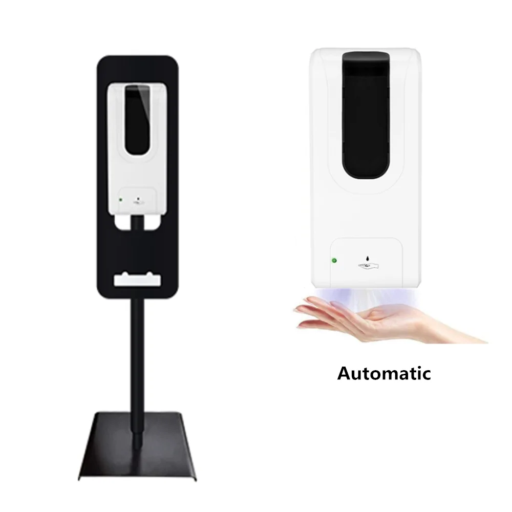 Automatic 1000ML  touchless  wall mounted liquid soap hand disinfect dispenser with floor tripod stand