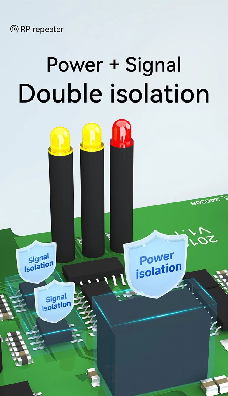 Isolation R41 Ebyte E810-R41 4-way RS485 Into 1-way RS485 Cached RS485 Hub Optical ...