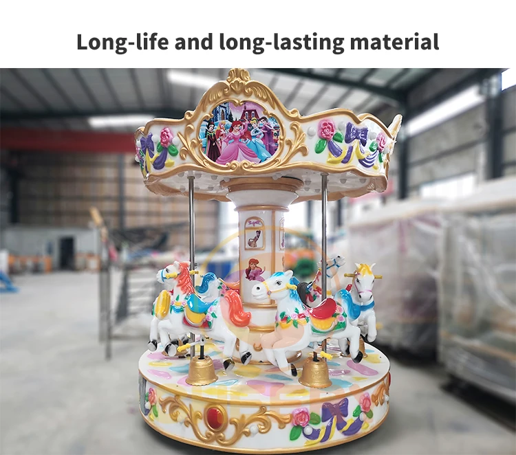 Cheap Mechanical Amusement Rides - Mini Carousel Horse