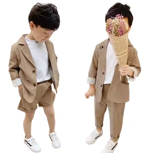 2019 Korean Version  Children Clothing Baby Boys Boutique Suit Casual Two-piece Fashion Handsome Cute Wind