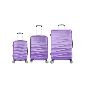 2026 Hot Selling New Trolley Luggage Suitcase Travel 3 Pieces Set Abs Luggage Set