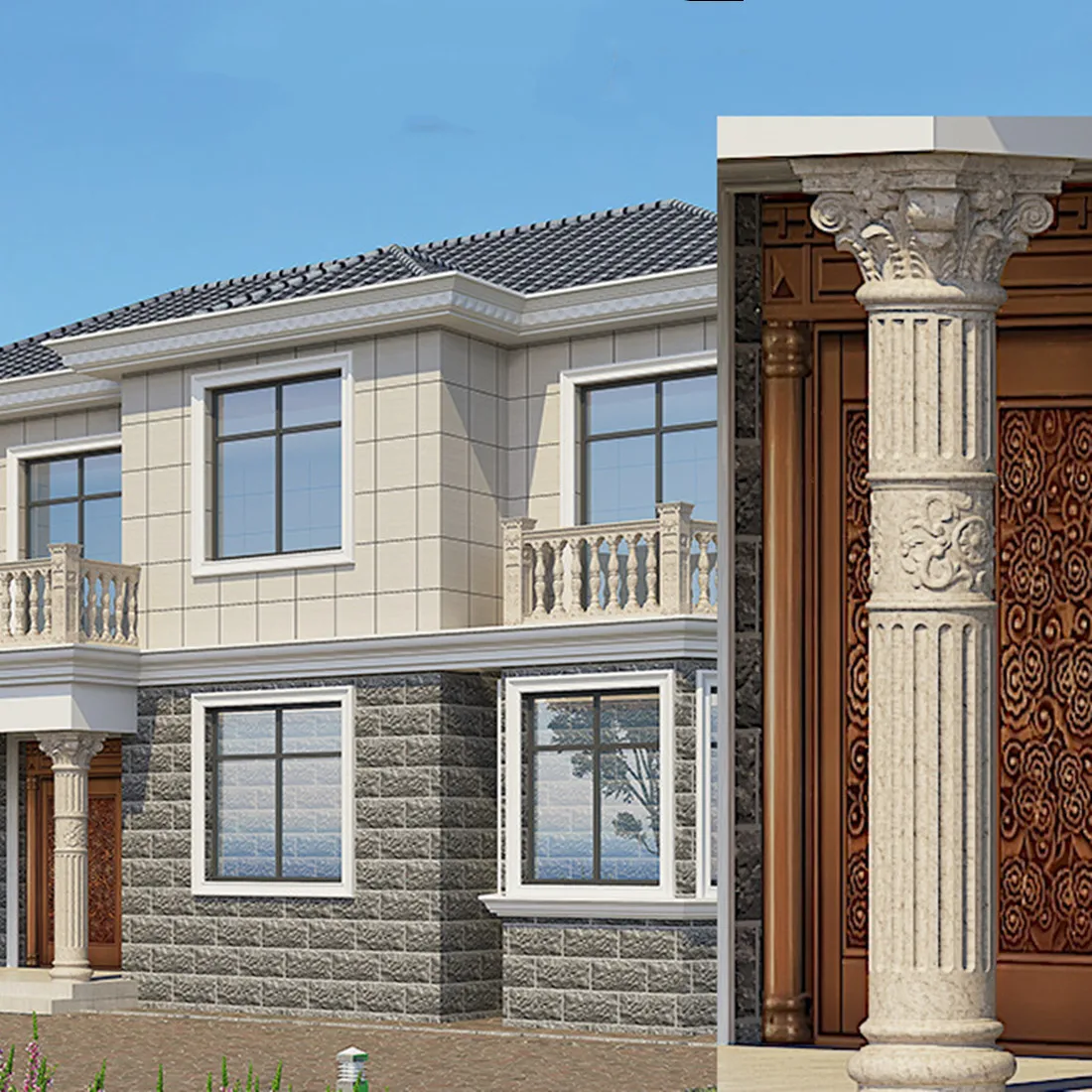 Roman Pillars Column Molds For Sale Concrete Column Mold Pillar Mould