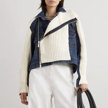 Men Autumn And Winter Set Leisure Splice Zipper Sweater Pants Sports