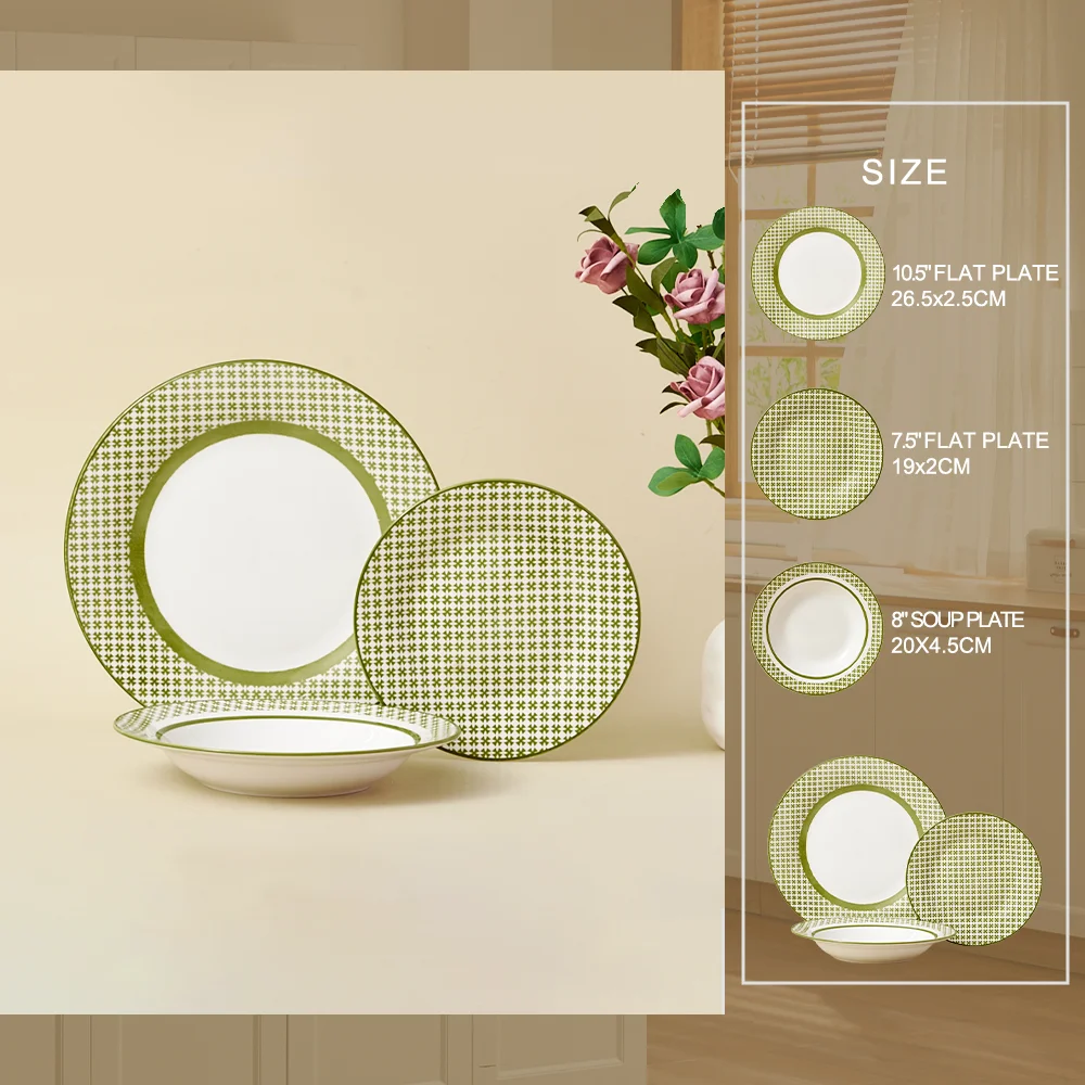 Wholesale Minimalist Style Ceramic Tableware Set for Dinnerware Sets in Households Hotels Camping Sites