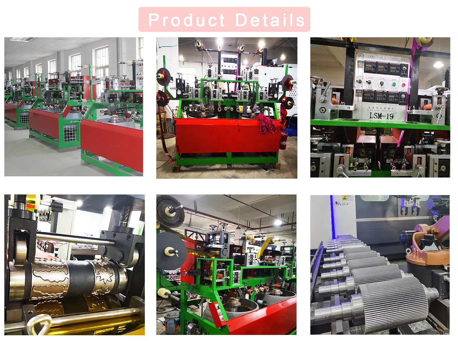 Hot Sale Tinsel Garland Making Machine for Shiny Christmas Tree Decor ...