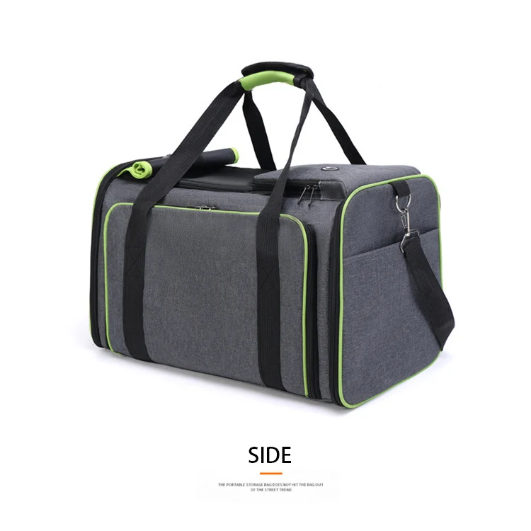 Two Sided Expandable Rolling Pet Carrier travel bag Airline Approved Pet Carrier Bag details