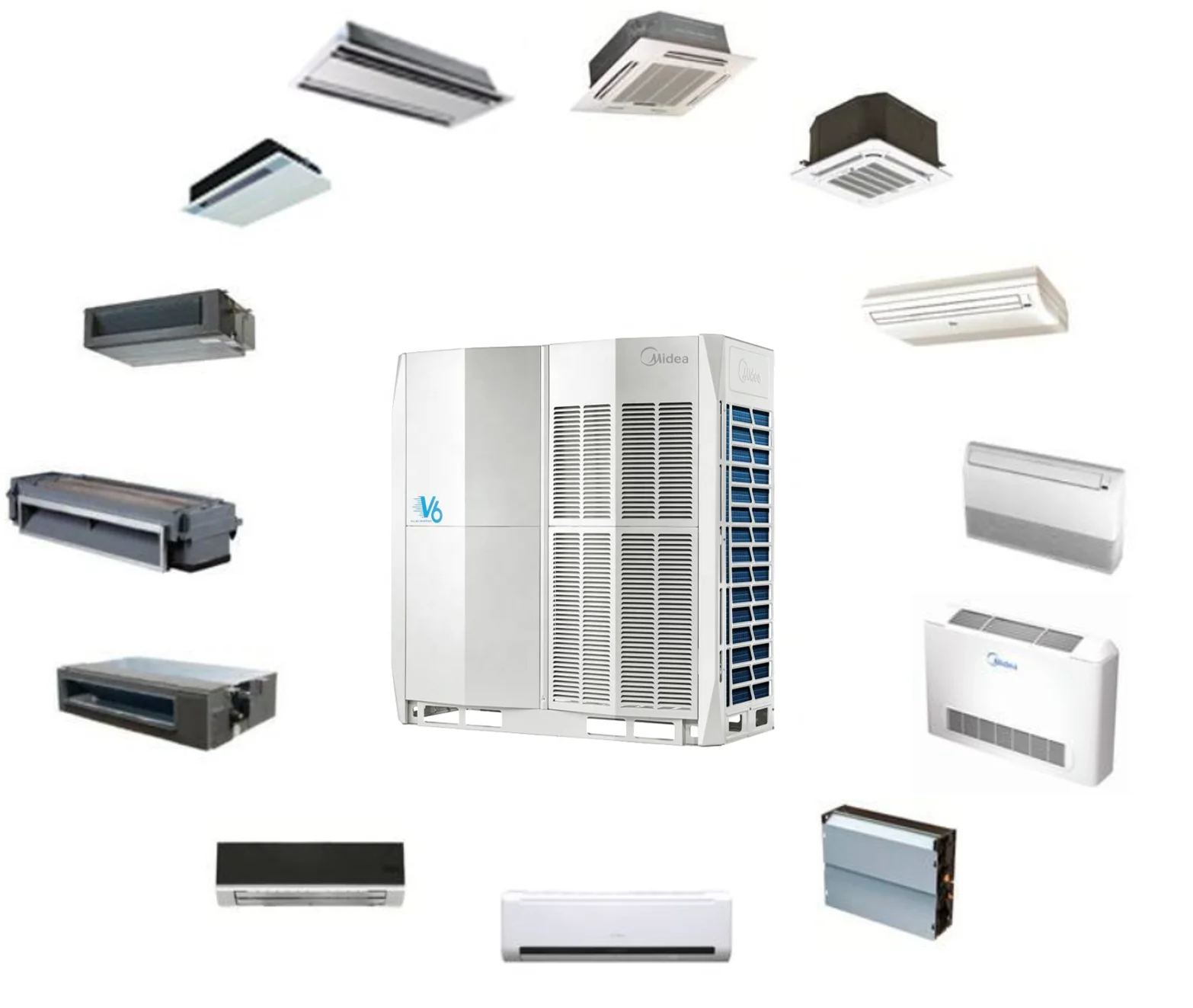Midea MV8 Series New Generation  Multi Zone System  R410A Vrf Air Conditioner