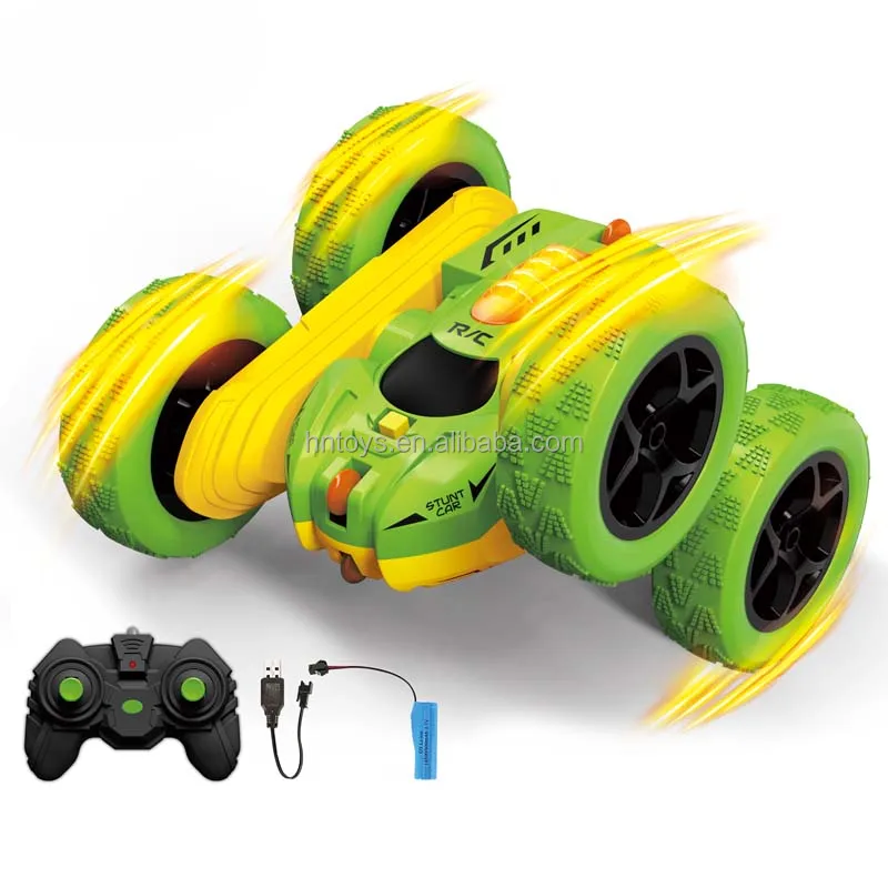 2.4G 4WD Double Sided Rc Stunt Car 360degree Rotating Stunt Drift Remote Control Car Electric Car Toys with Lights