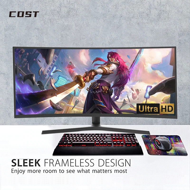 Ultra Wide Lcd Monitor LED IPS 34Inches 4K 165Hz Monitor Gaming Desktop Computer Curved Monitors