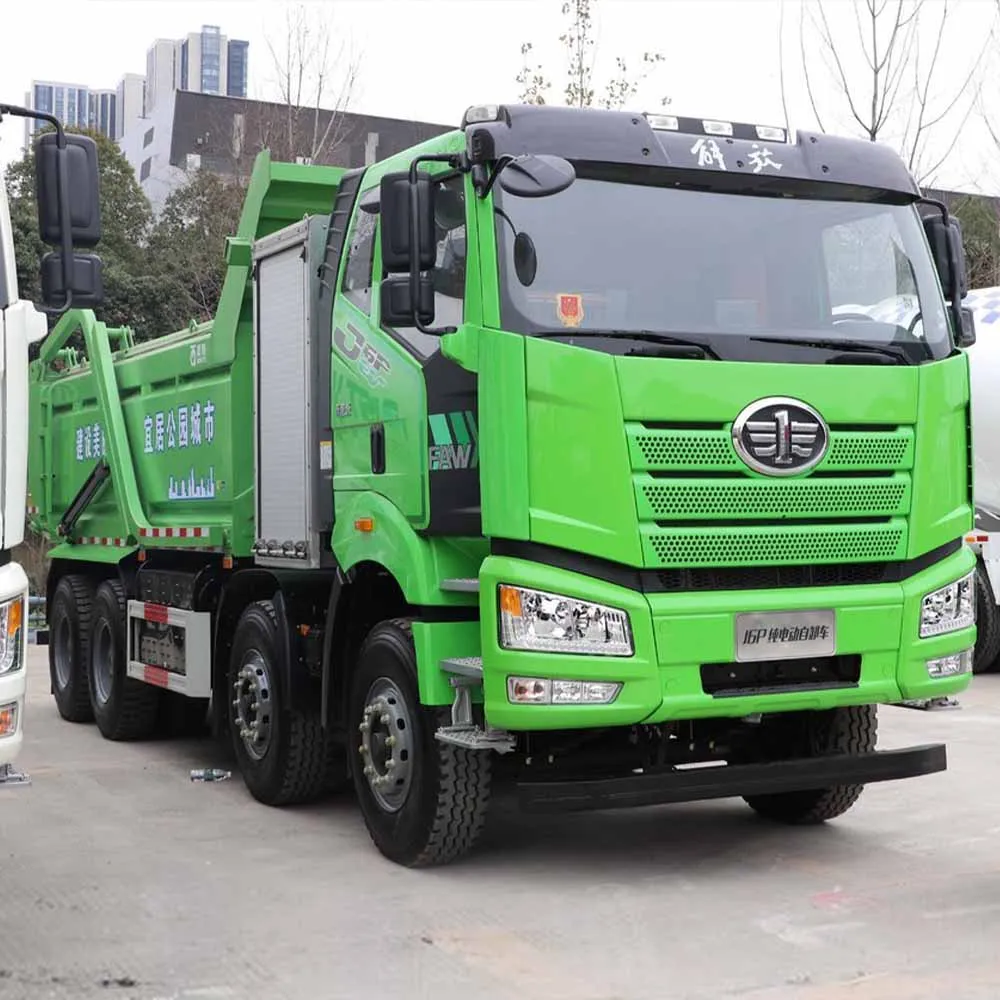 China Brand FAW Electric Dump Trucks 8*4 50-60Tons 400HP 450HP 12Wheeler Drive Tipper Dump Truck With Battery factory