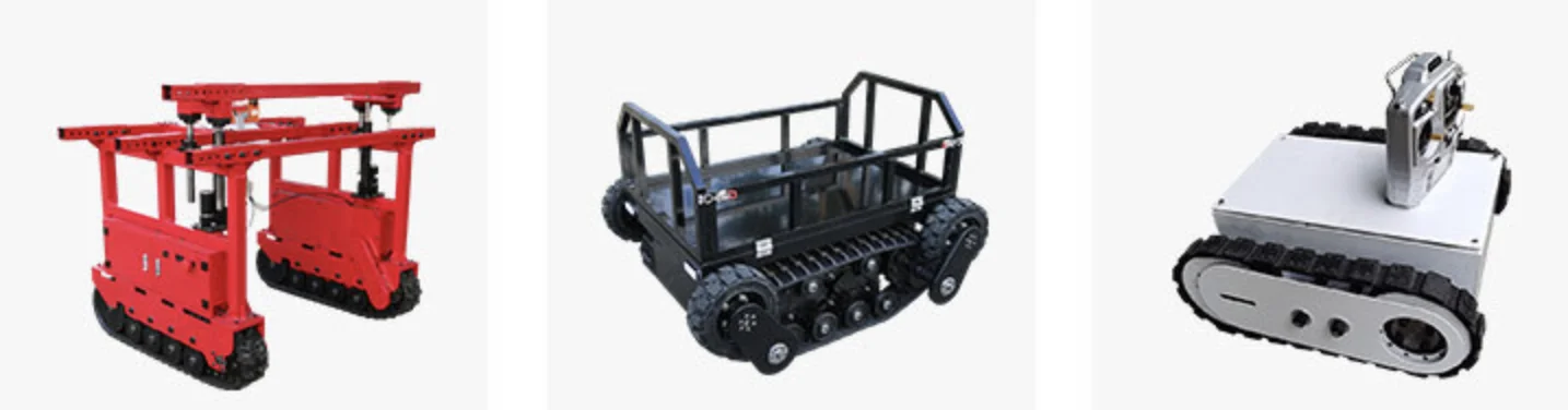 Remote Control Tracked Chassis: Customized Rubber Crawler Chassis ...