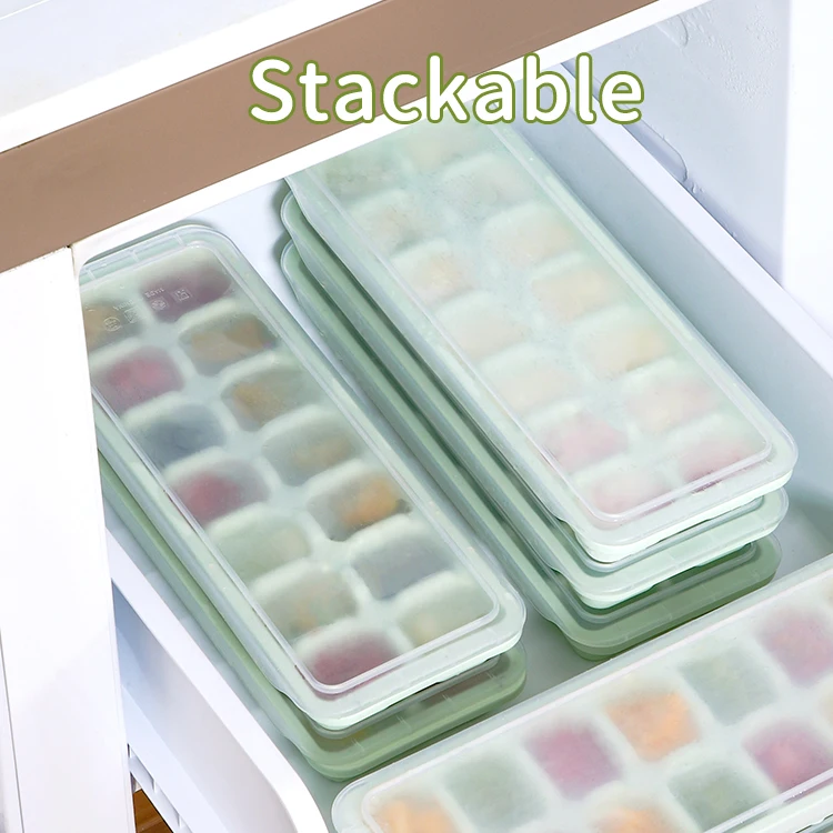 Haixing Hot Selling Ice Making Box With Lid Press Creative Ice Making Mold