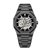 black stainless steel strap and case