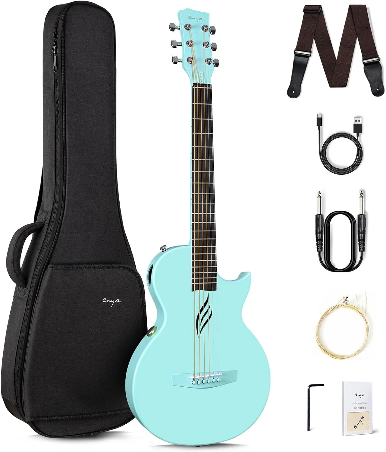 ★Mahalo~♪ 専用★ Enya Nova Go SP1 アコースティック Nova Go Sp1: Carbon Fiber Electric Acoustic Travel Guitar