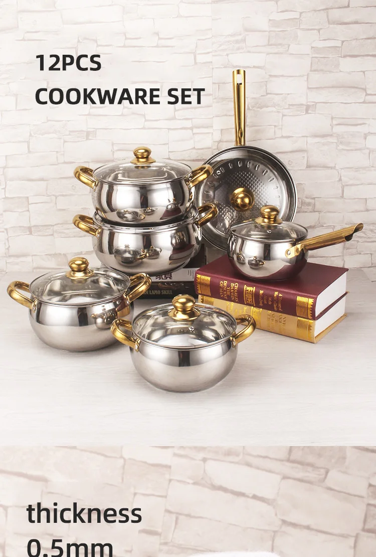 Multifunction Cookingware Set Cookware Cook Pot 12 Pieces Ollas