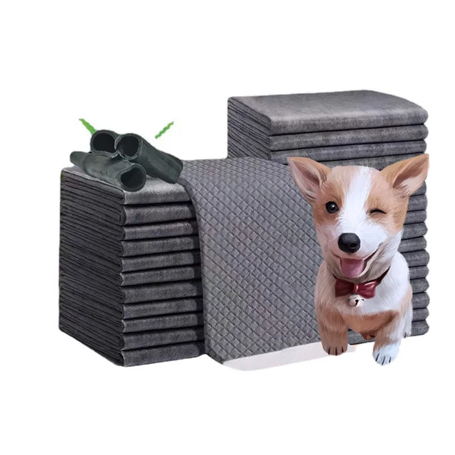 Puppy training absorbent pet pad 5 layers Bamboo charcoal dog urine pad