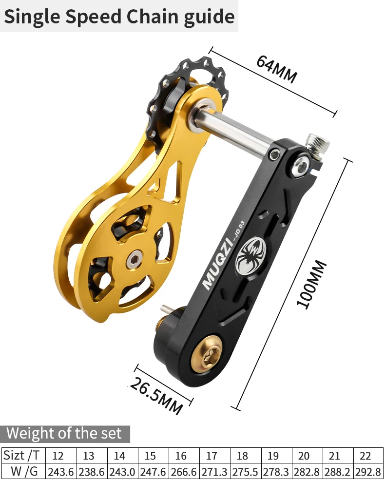 Muqzi Mtb Single Speed Conversion Kit Single Speed Cassette 12t22t