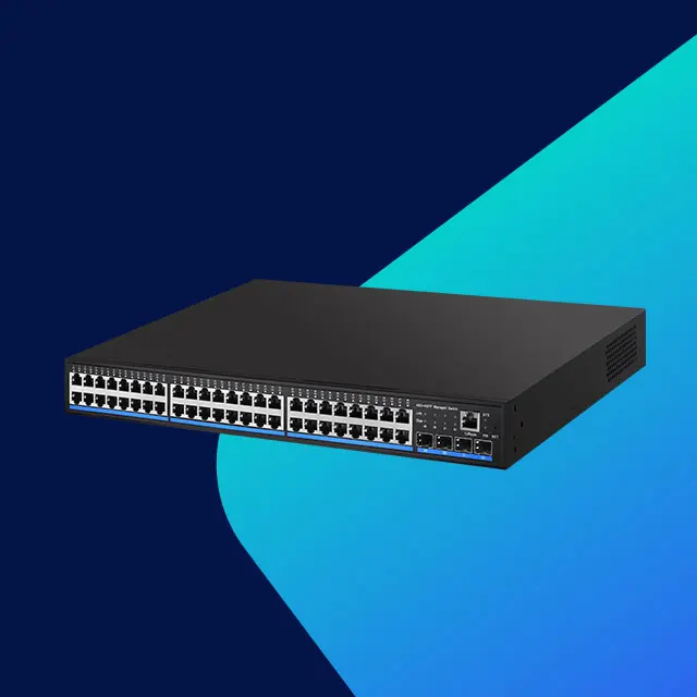 4 Optical 48 10/100/1000M RJ45 Ports Electrical 10-Gigabit Layer 2 Managed Switch for Hotels, Campuses, Industrial Parks