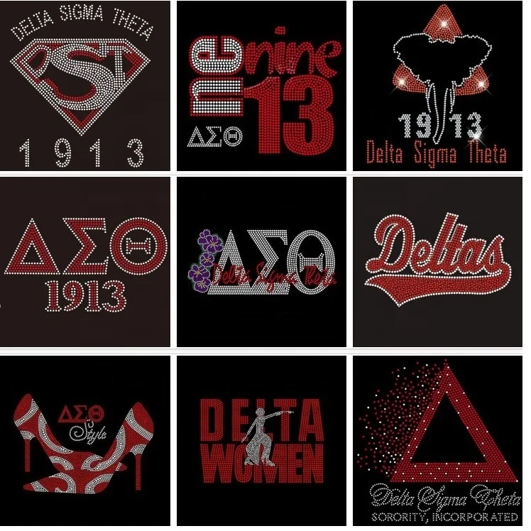 Custom DST Sigma Theta 1913 Bling Rhinestone Iron on Transfer
