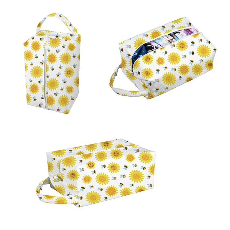 Подгузник для младенцев AnAnBaby многоразовые модные подгузники водонепроницаемые моющаяся сумка влажных и сухих подгузников с защитой от