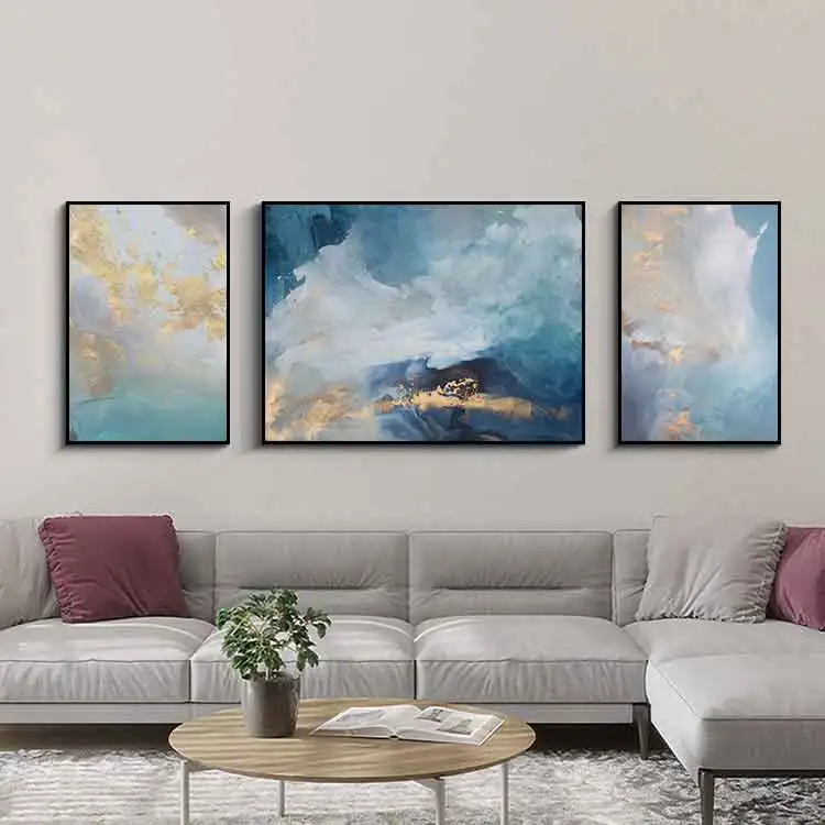 Modern Minimalism Atmosphere Triptych Wall Painting By Number Wall Art ...