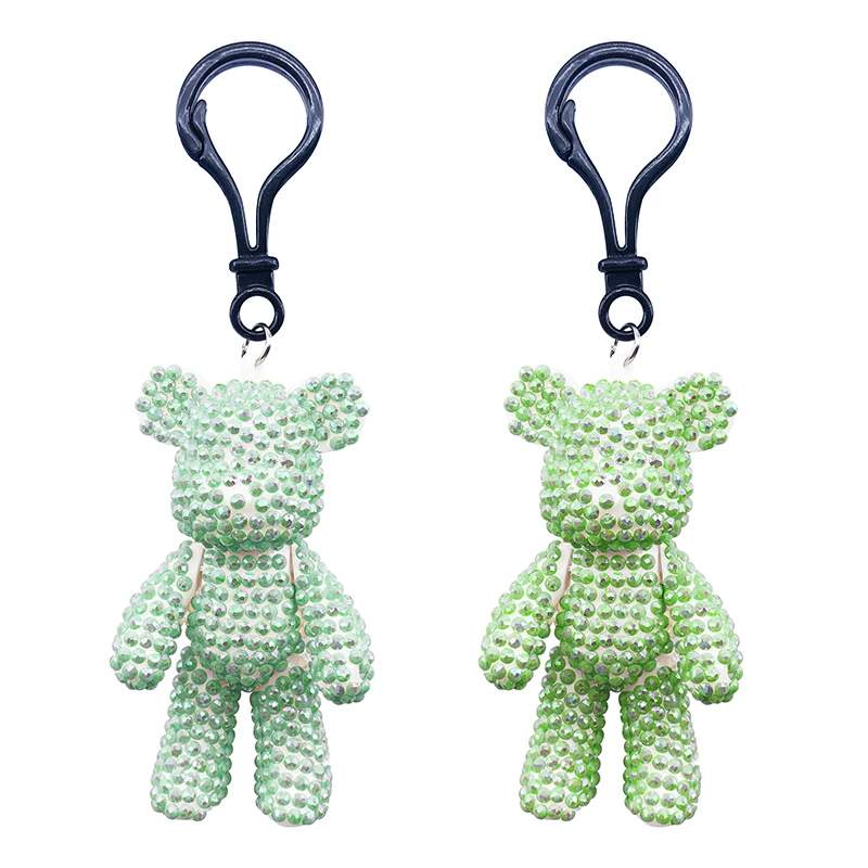 Popular DIY Key Chain Smart Bear Keychain Rhinestone Handmade Diamond Painting Key Chains