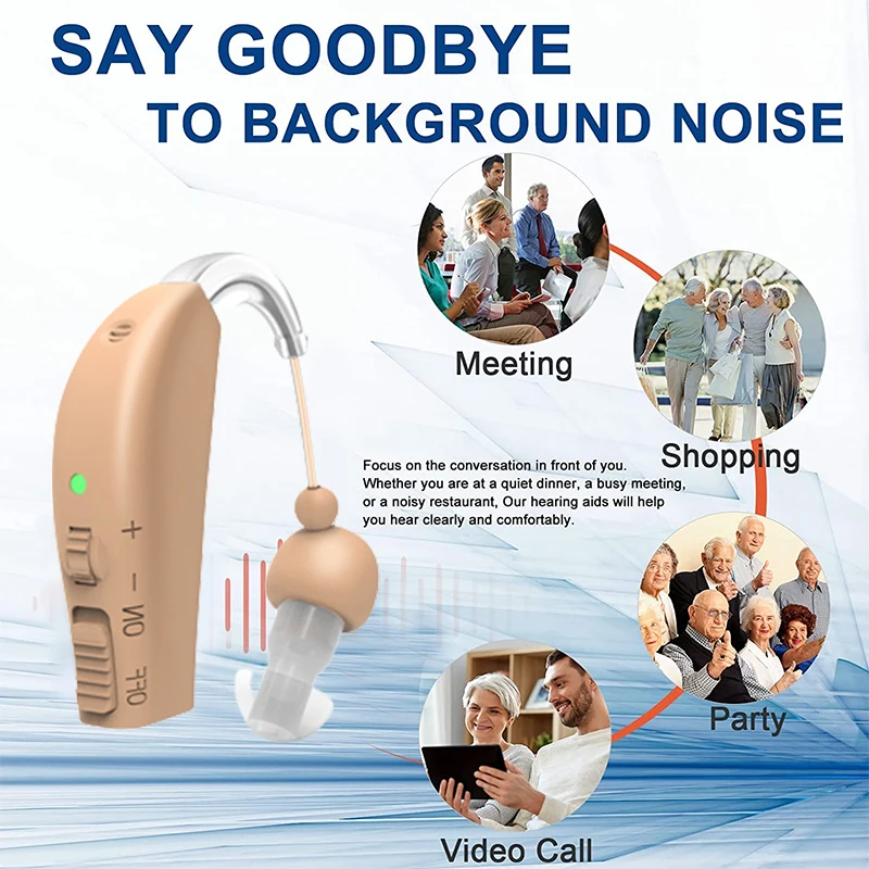 For Senior Deafness Digital Invisible Mini Deafaid Devices Bte