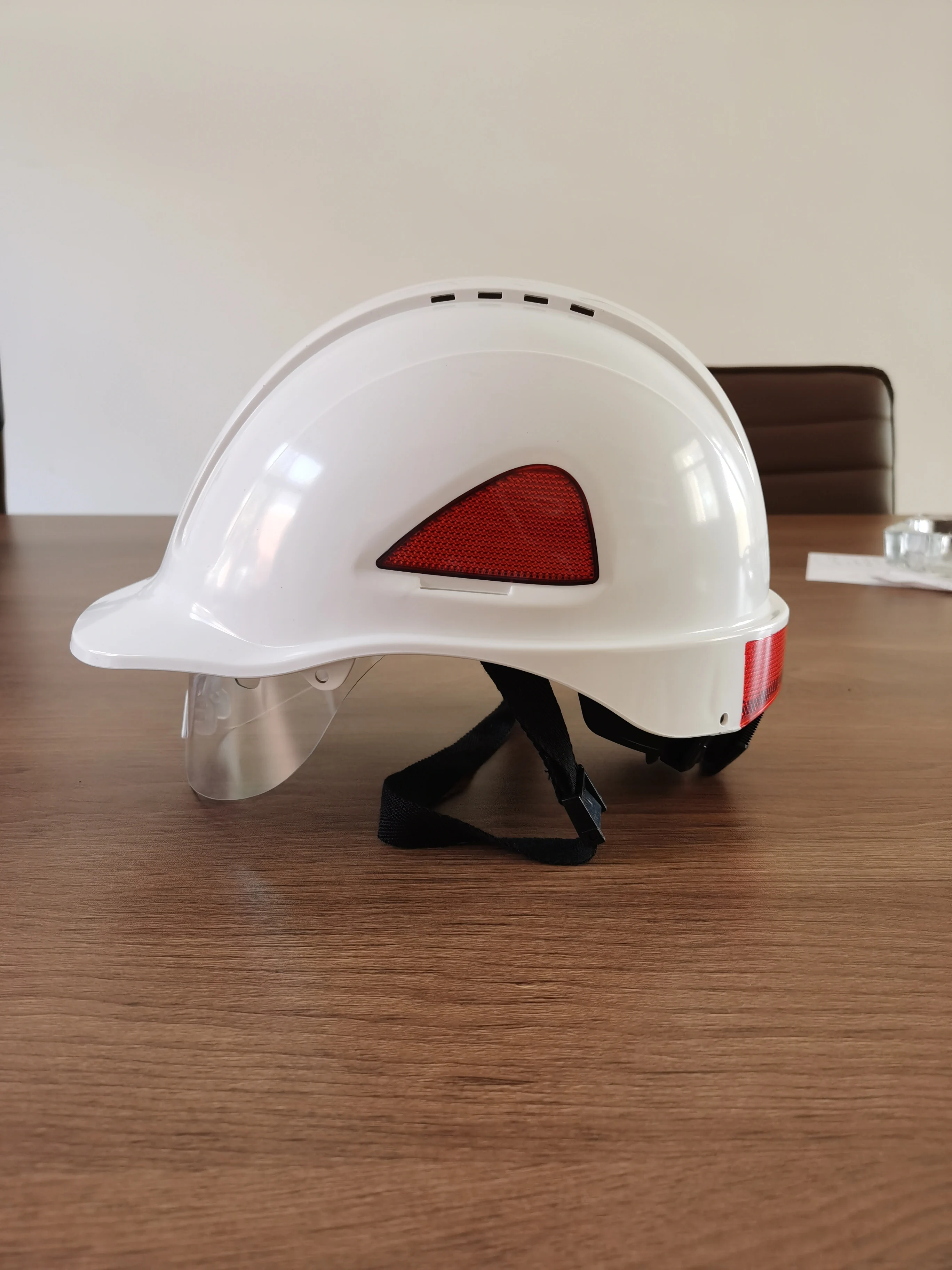 Construction Safety Helmet With Face Shield Ppe Hard Hat Light Buy